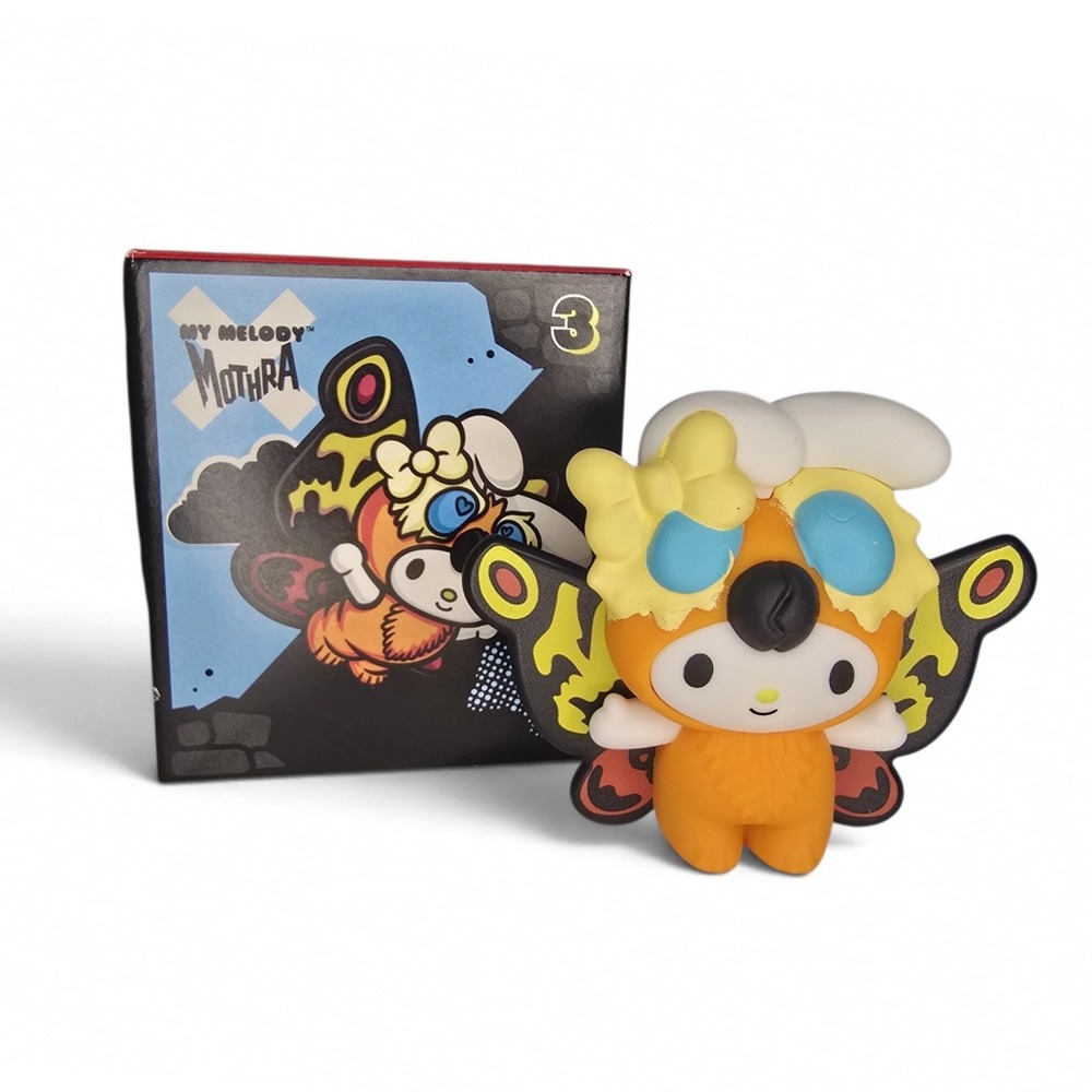 MCDONALDS My Melody x Mothra Kaiju Figurine No 3 Orange Mashup Wings Kids Toy